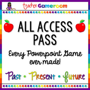 Preview of All Access Pass Powerpoint Games Bundle