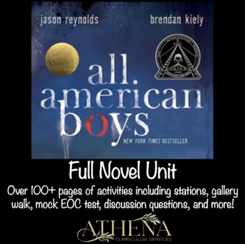 Preview of All American Boys FULL NOVEL BUNDLE (digital access provided)