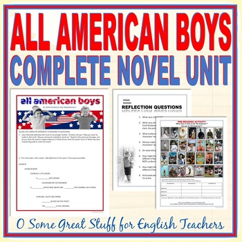 Preview of All American Boys - Complete Novel Unit - No-Prep