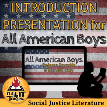 Preview of All American Boys Introduction Slideshow and Lesson