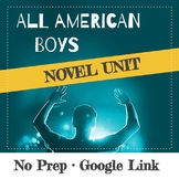 All American Boys Novel Unit Bundle · No Prep · Google Links