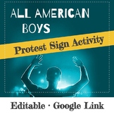All American Boys Protest Sign Project · Google Link