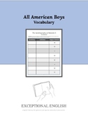 All American Boys Vocabulary Notebook