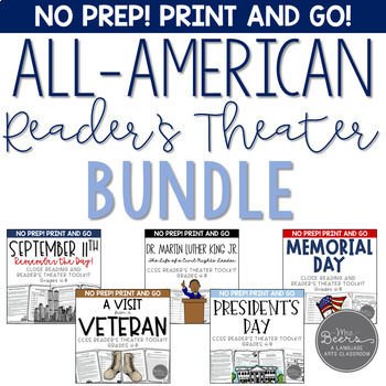 Preview of ELA American History Reader's Theater Scripts Bundle for Big Kids