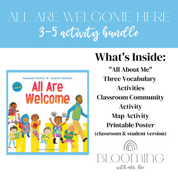 Preview of All Are Welcome 3rd-5th Activity Bundle