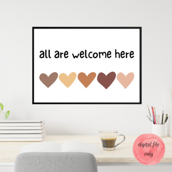 Preview of All Are Welcome Here, Classroom Decor