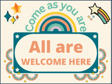 All Are Welcome Here Classroom Visual Poster
