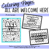 All Are Welcome Here Coloring Pages