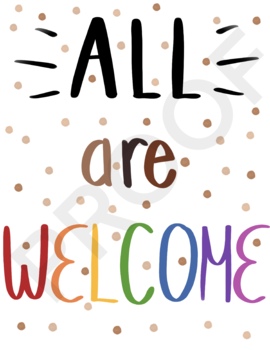 Preview of All Are Welcome Poster