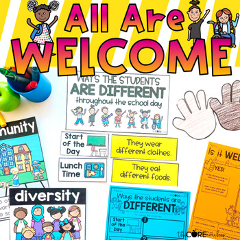 Preview of All Are Welcome Read Aloud - Back to School Activities - Reading Comprehension