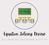 "All Around the Room" Equation Solving Review
