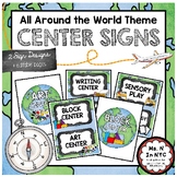 All Around the World Theme - Center Signs