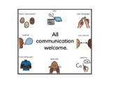 All Communication Welcome Sign / Sticker