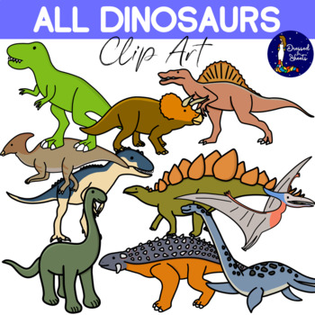 Preview of All Dinosaurs Clip Art