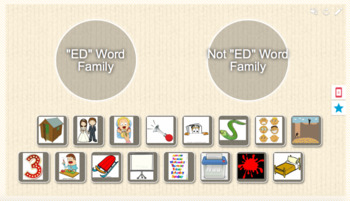 Preview of All "E" Word Family Picture Sort