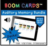 All Ears Market: Auditory Memory Boom Card Deck Bundle