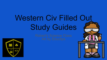 Preview of All Filled Out Western Civ II (1600 to 1945) Study Guides