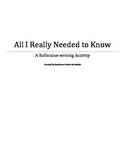 All I Need to Know: A Reflective Writing Activity