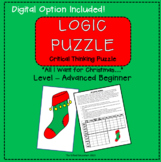 Gifted & Talented Christmas Logic Puzzle -All I Want for C