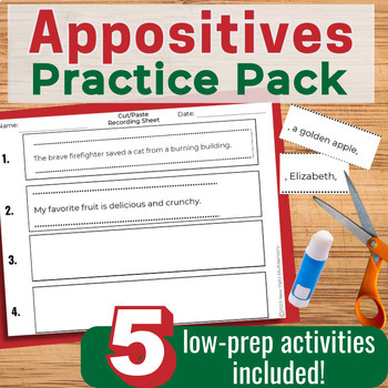 Preview of All-In-One Appositives Pack - 5 Engaging Language Activities