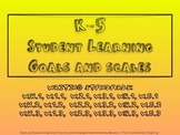 All K-5 Writing Learning Goals and Scales  - No Prep!