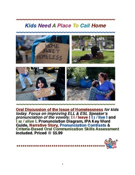 Preview of Kids Need A Place To Call Home: ESL Oral Communication Skills