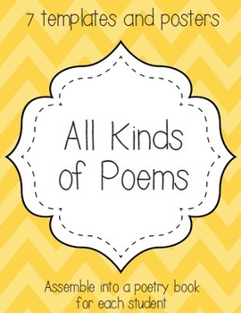 Preview of All Kinds of Poems {Haiku, Cinquain, Free Verse, Acrostic, Diamante, and more}