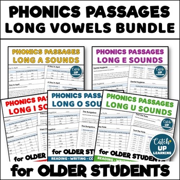 Preview of Phonics Activities Decodable Practice Passages Intervention Older Readers