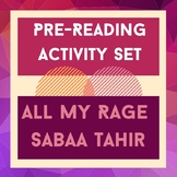 All My Rage Novel by Sabaa Tahir Pre-Reading Activity w/ B
