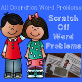 All Operations Word Problem Game - Scratch Off Cards