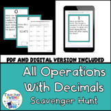 All Operations with Decimals Scavenger Hunt