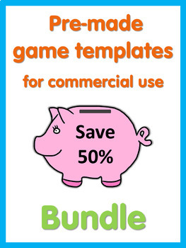 Preview of All PowerPoint Game Templates in my store  Bundle
