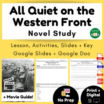 Preview of All Quiet on the Western Front