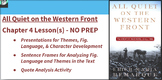 All Quiet on the Western Front Chapter 4 Lesson(s) - NO PREP