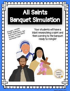 Preview of All Saints Banquet Simulation (including activity pages and rubrics)
