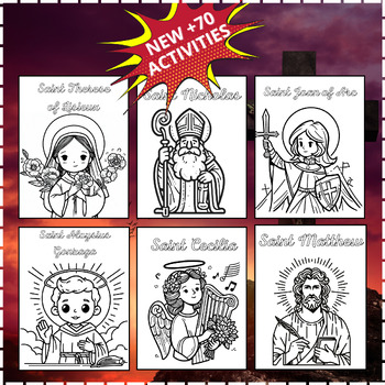 All Saints Day Activities - Catholic Saints Coloring Pages,Poster ...