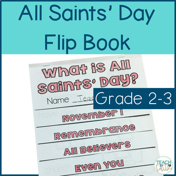 Preview of All Saints' Day Bible Lesson Flip Book