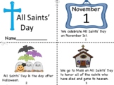 All Saints' Day Mini Book/Coloring Pages/Prayer Pages