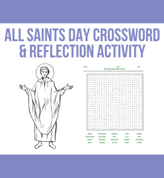 Preview of All Saints Day Word Search & Reflection