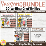 All Seasons 3D Writing Craftivities GROWING BUNDLE - 72 Wr