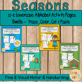 All Seasons Lowercase Alphabet Activity Pages