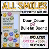 All Smiles Groovy 70s - Smiley Door Decoration - Bulletin 
