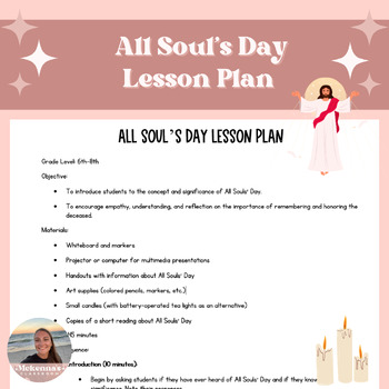Preview of All Soul's Day Lesson Plan