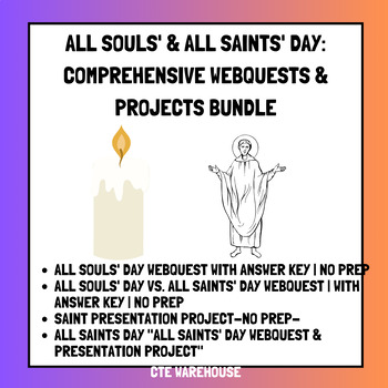 Preview of All Souls' & All Saints' Day: Comprehensive WebQuests & Projects Bundle