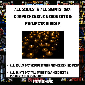 Preview of All Souls' & All Saints' Day: Comprehensive WebQuests & Projects Bundle