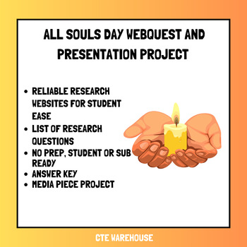 Preview of All Souls' Day WebQuest with Answer Key | No Prep