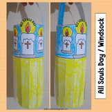 All Souls Project Coloring Page Activities Windsock Craft 