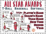 All Star Awards for Baseball, Softball, and T-Ball