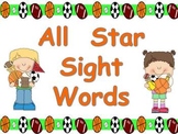 All Star Sight Words- Kindergarten- Dolch Pre-Primer March