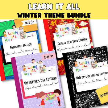 Preview of Winter theme worksheets | Pre-K & Kindergarten | Print and go | Homeschool